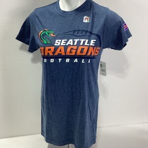 Seattle Dragons Football XFL T-Shirt Women's Small S NWT G3 Sports By Carl Banks